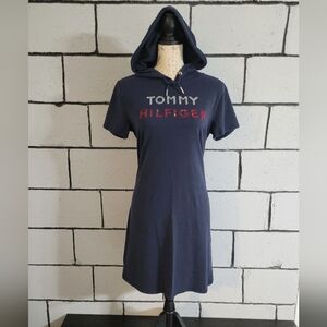 BUNDLE SALE! Tommy Hilfiger Blue Hooded Dress w/ Rhinestones Sz M